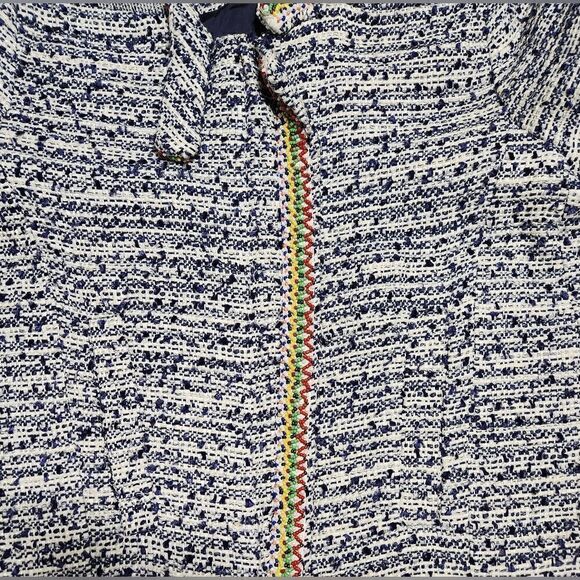 Maje Laos Embellished Tweed Jacket Sz 36 - Picture 4 of 14